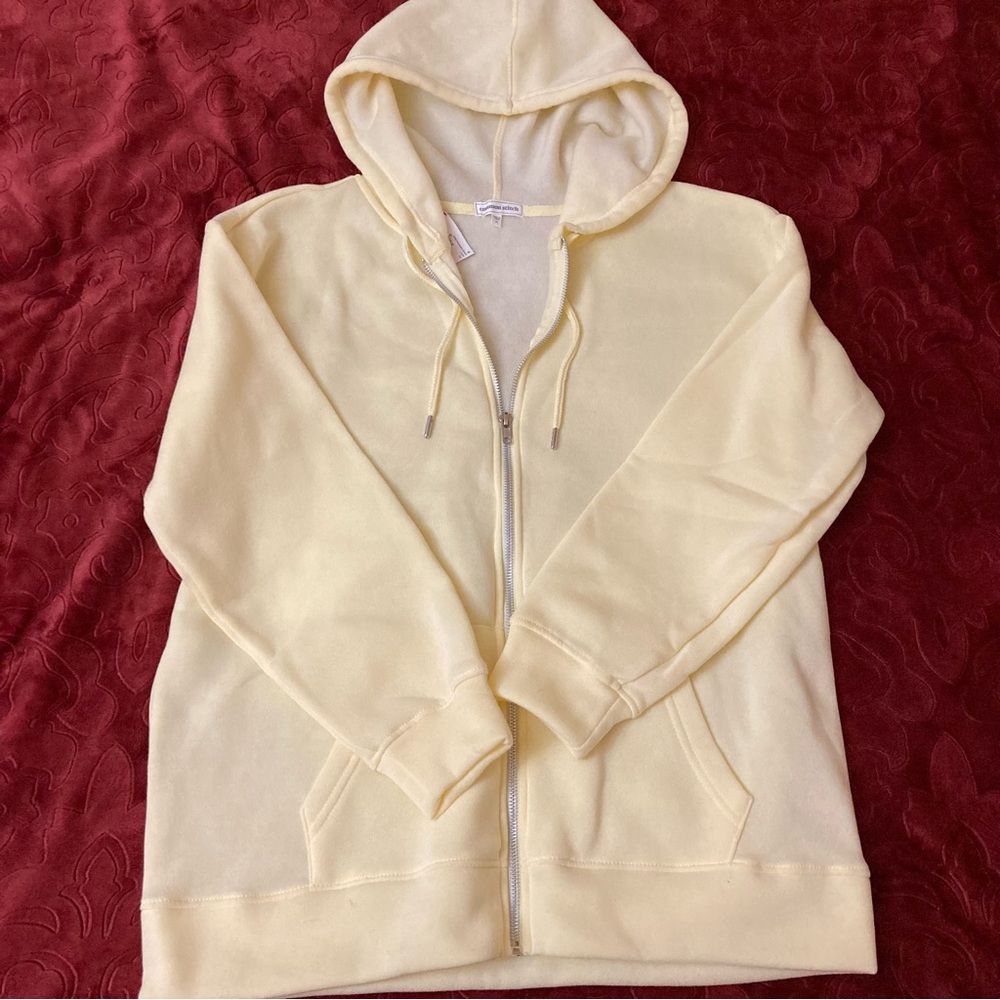 Yellow Zip-Up Hoodie